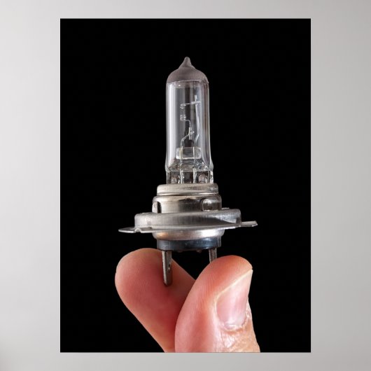 Halogeenlamp Poster (Voorkant)