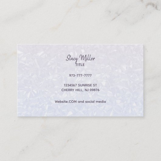  Halografische Visitekaartjes (Achterkant)