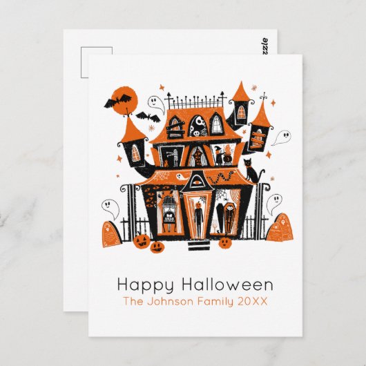 Haloloween Briefkaart (Voorkant / Achterkant)