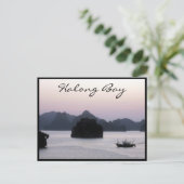 halong bay silhouette briefkaart (Staand voorkant)