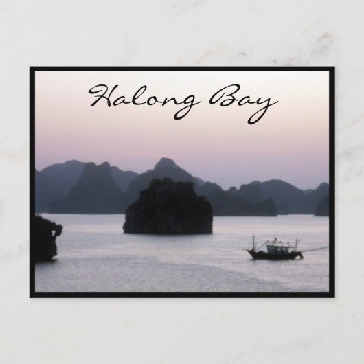halong bay silhouette briefkaart (Voorkant)
