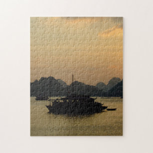 Halong Bay, Sunset & Vietnam/Aziatische piraten Legpuzzel