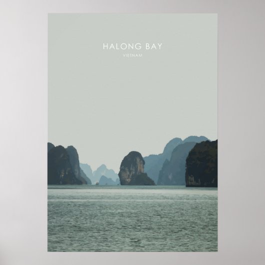 Halong Bay, Vietnam Reiswerk Poster (Voorkant)