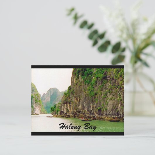 halong cliffs briefkaart (Staand voorkant)