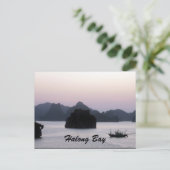 halong silhouette briefkaart (Staand voorkant)