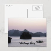 halong silhouette briefkaart (Voorkant / Achterkant)