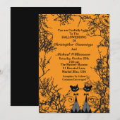 HaloWedding Cats Bruiloft uitnodiging (2m) (Voorkant / Achterkant)