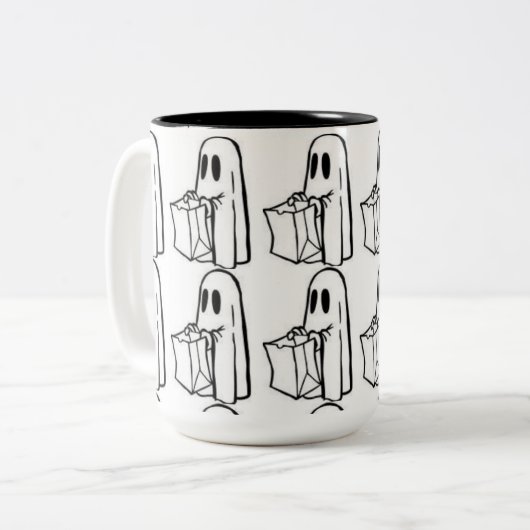 HALOWEEN GHOST SCARY MOK (Voorkant links)