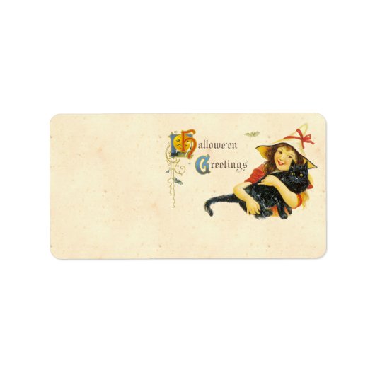 Halowe'en Greeting Etiket (Voorkant)