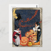 Haloween Greetings Briefkaart (Voorkant / Achterkant)