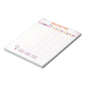 Haloween Kinder Kore Chart Notepad Notitieblok (Linkerzijde)