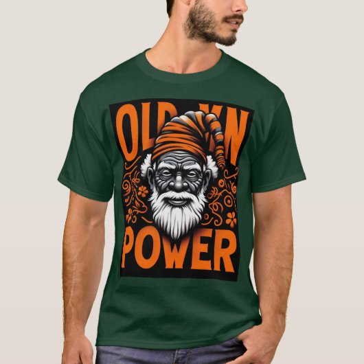 haloween oude man power T-Shirt (Voorkant)