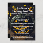 Haloween Pompoenen Kaart (Voorkant / Achterkant)