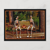 Haloween Skeletons Briefkaart (Voorkant)