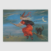 Halowe'en Witch & Black Cat op Halloween Night (Voorkant)