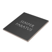 Halper paratus tegeltje (Zijkant)