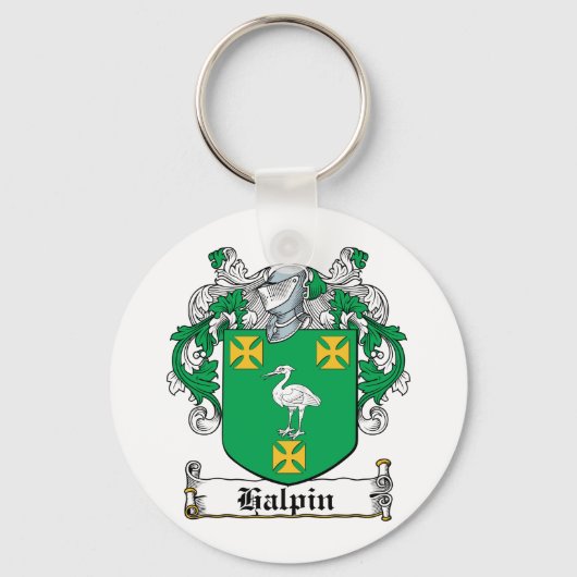 Halpin Family Crest Sleutelhanger (Voorkant)