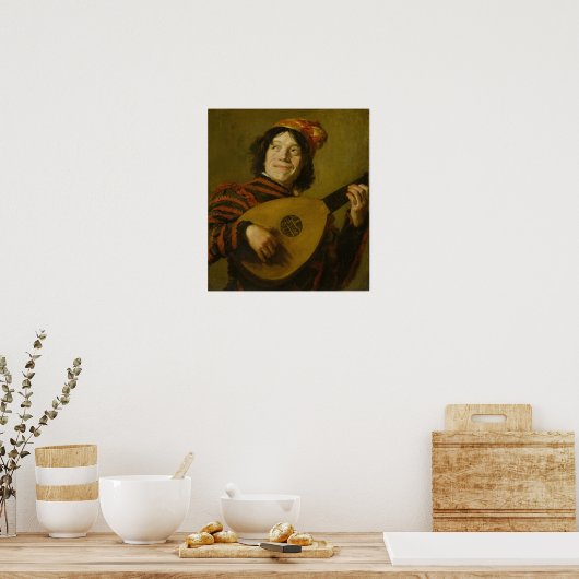 Hals - De Luitspeler Poster (Keuken)