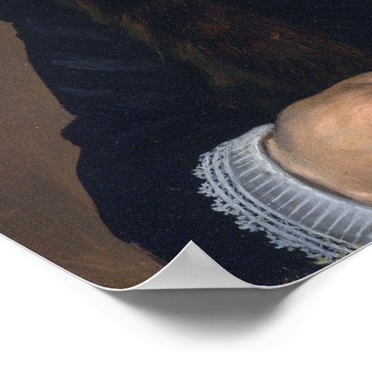 Hals - Het houden van een Boek Poster (Hoek)