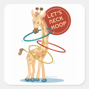 Hals Hooping Giraffe: Stickers
