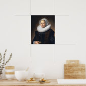 Hals - Houdt een boek vast Poster (Keuken)