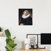 Hals - Houdt een boek vast Poster (Thuiskantoor)