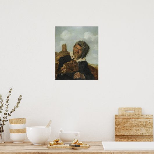 Hals - Man dat het geweld in een duin landschap sp Poster (Keuken)