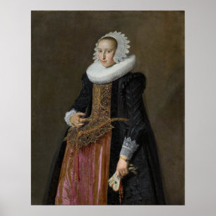 Hals - Portret van Aletta Hanemans Mauritshuis Poster