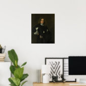 Hals - portret van een Man Poster (Thuiskantoor)