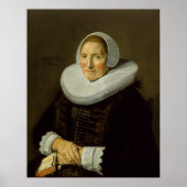 Hals - portret van een oudere vrouw poster (Voorkant)