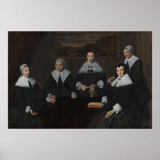 Hals - Regentesses van de oude Mannen Almshouse Poster (Voorkant)