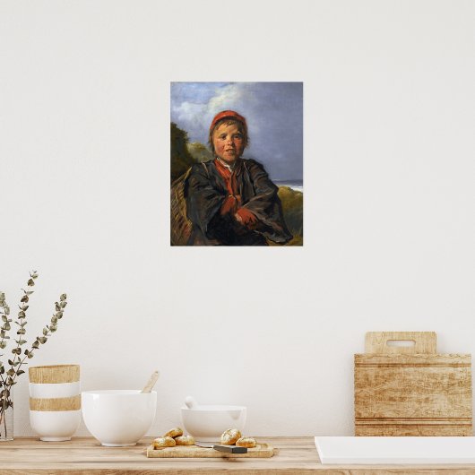 Hals - Vissen Boy Poster (Keuken)