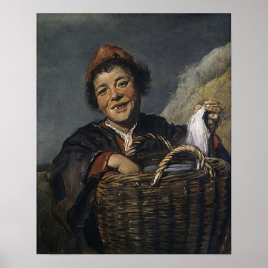 Hals - Vissende jongen 1630 Poster (Voorkant)