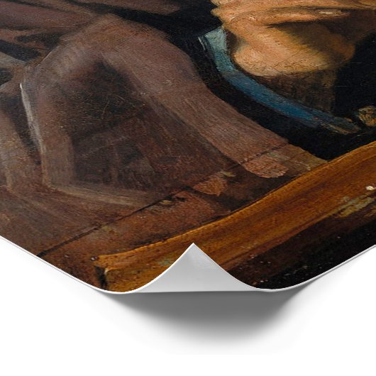 Hals - zingende jongen met flute poster (Hoek)