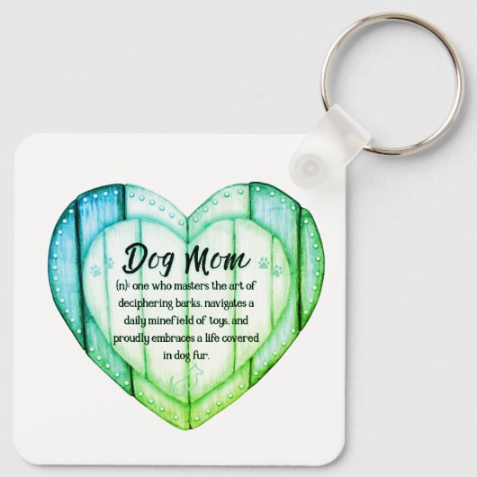 Halsband Hart Hond Moeder Greenleaf Metaal Sleutel Sleutelhanger (Achterkant)