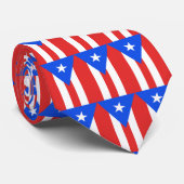 Halsband vlag Puerto Rico Stropdas (Opgerold)