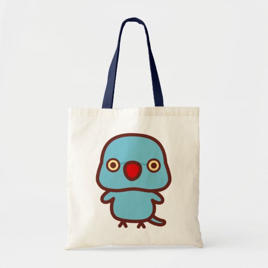 Halsbandparkiet / Blauwe vrouw Tote Bag (Voorkant)