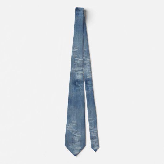 Halsdoek met vervaagd denim-effect stropdas (Voorkant)