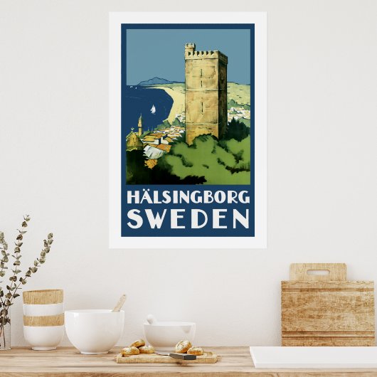 Halsingborg ~ Zweden Poster (Keuken)