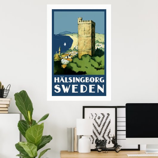 Halsingborg ~ Zweden Poster (Thuiskantoor)