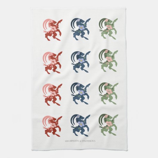 Hälsingebocken Kökshandduk - Lina RBG Theedoek (Verticaal)