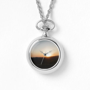 Halsketting met horloge