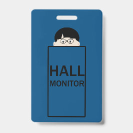 Halsmonitor van school badge