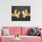 Halsring in de vorm van Scythian horsperma Canvas Afdruk (Insitu (Woonkamer))
