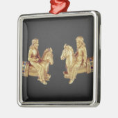 Halsring in de vorm van Scythian horsperma Metalen Ornament (Links)