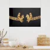 Halsring in de vorm van Scythian horsperma Poster (Keuken)