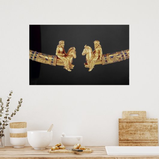 Halsring in de vorm van Scythian horsperma Poster (Keuken)