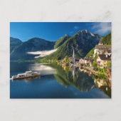 Halstatt Austria Bergsee Briefkaart (Voorkant)