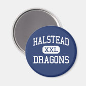 Halstead - Draken - Middelbare school - Halstead K Magneet (Voorkant / Achterkant)