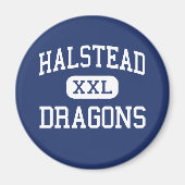 Halstead - Draken - Middelbare school - Halstead K Magneet (Voorkant)
